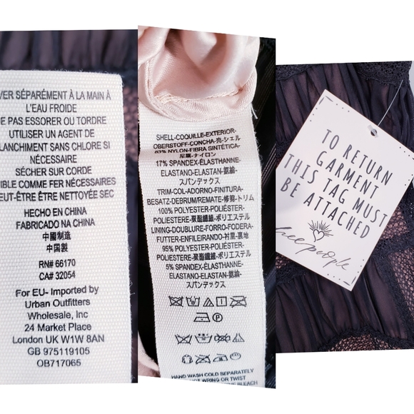 New $250 FREE PEOPLE Black Nude Lace Party Dress 2 - Picture 9 of 16